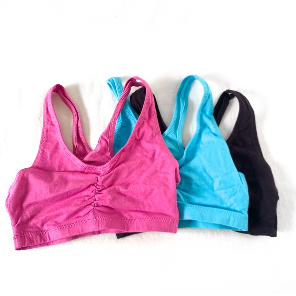 3-pack of “barely there” sports bras
